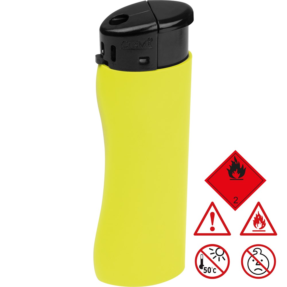 Elektronik Feuerzeug, ergonomisch ANATOL - gelb