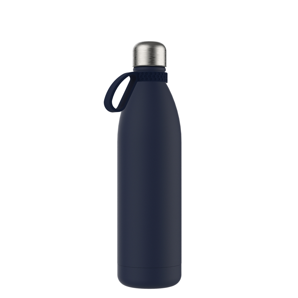 Thermotrinkflasche RETUMBLER-NIZZA XL - marineblau, silber