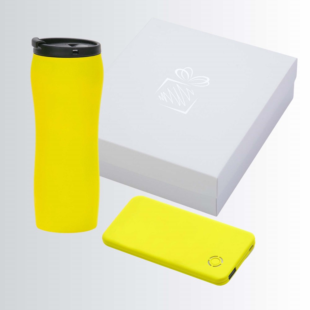 Auto Set: Thermosbecher 450 ml. & Ray Power Bank 4000 Mah