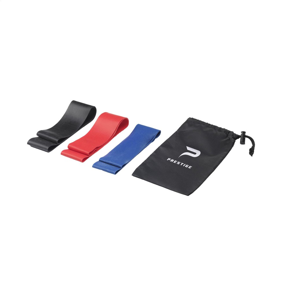 Banda Fitness Bands Fitnessbänder - blau/rot (± PMS Black, 186, 294)