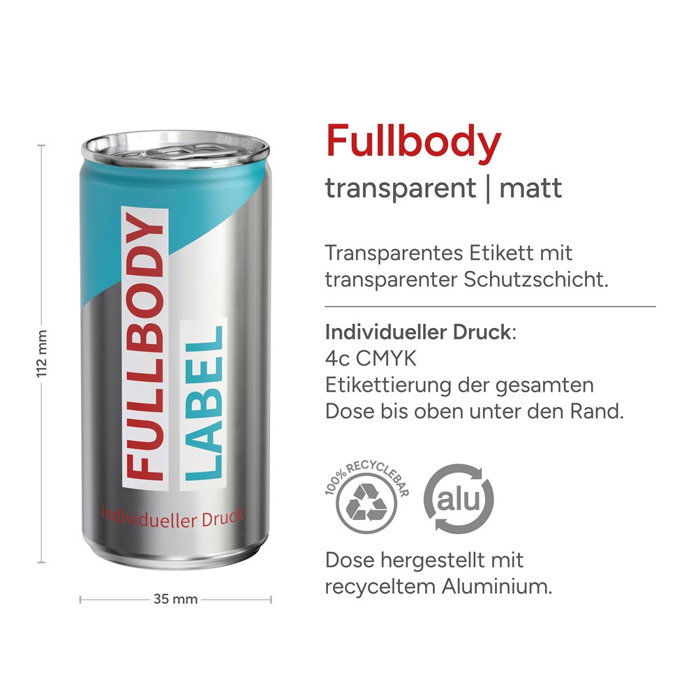 Bio Orangensaft, Fullbody transp. (matt)