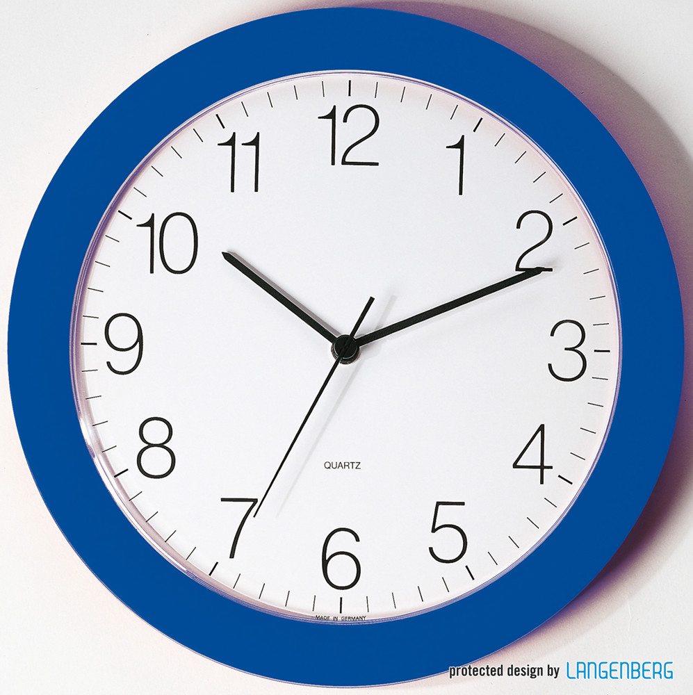Funk-Wanduhr U-2208 - blau