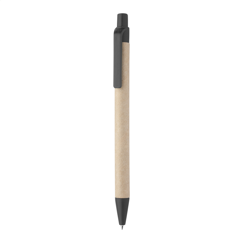 Papper - Kugelschreiber - schwarz/natur