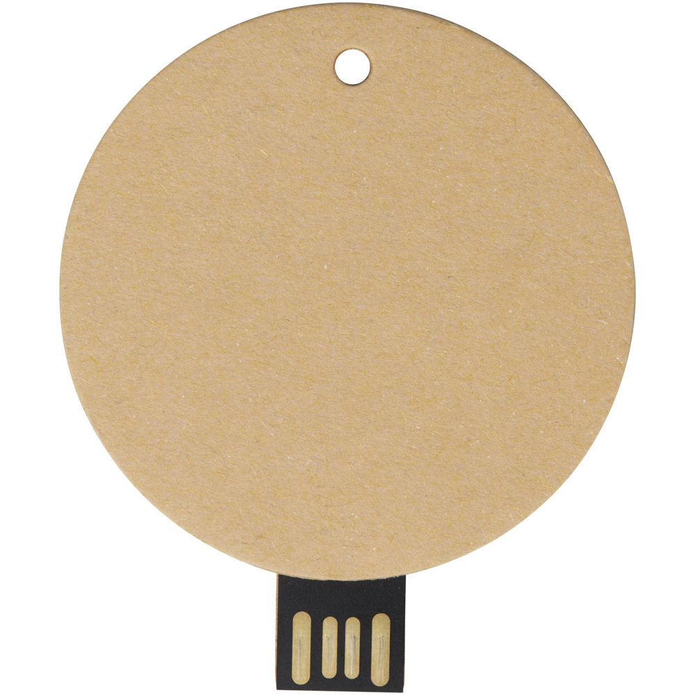 USB-Stick 2.0 rund aus recyceltem Papier