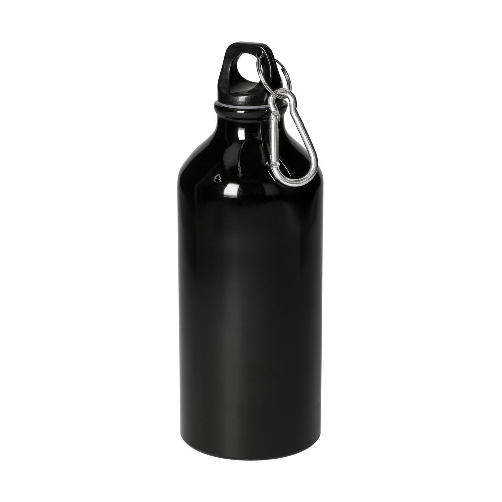 Aluminiumflasche "Sporty" 0,6 l - Schwarz