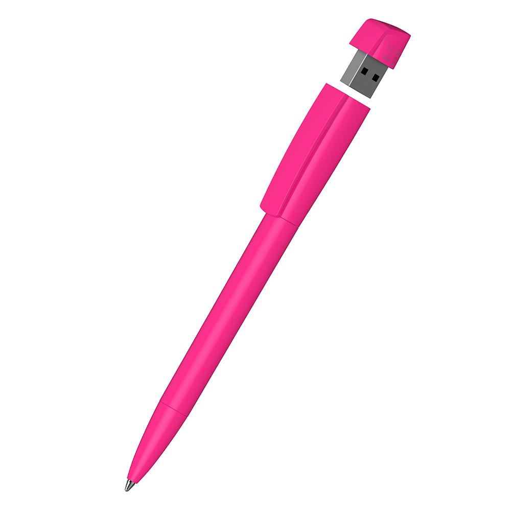 Klio-Eterna - Turnus high gloss USB 2.0 - Drehkugelschreiber mit integriertem USB-Stick - magenta