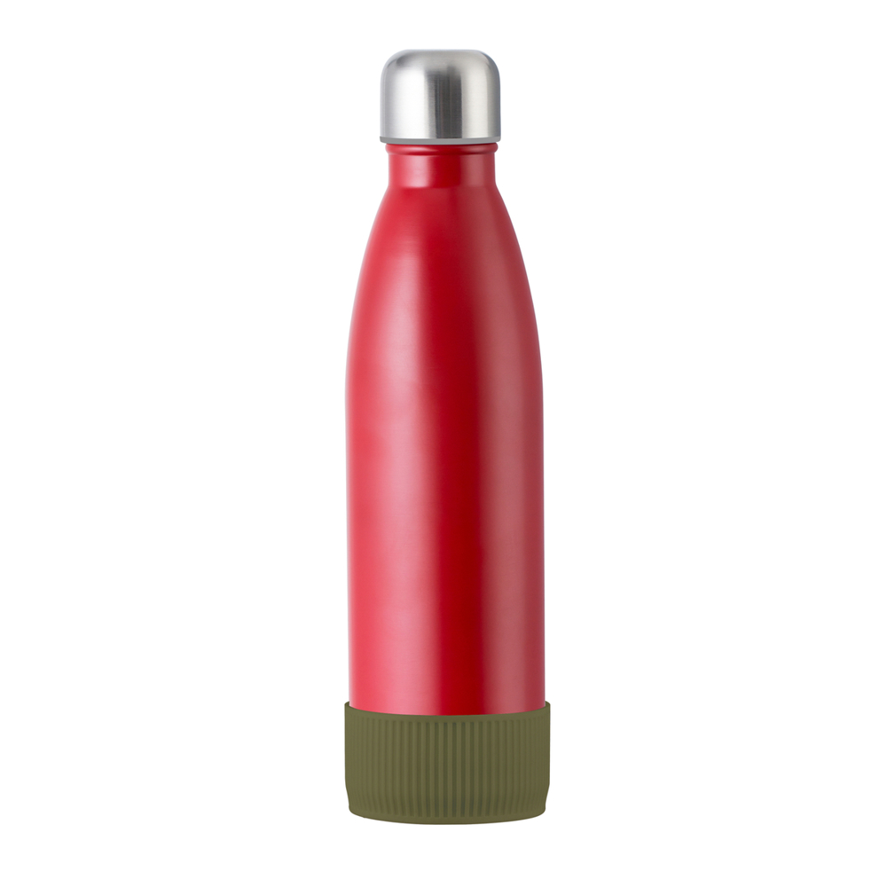 Trinkflasche RETUMBLER-myTOULON - olivgrün, rot
