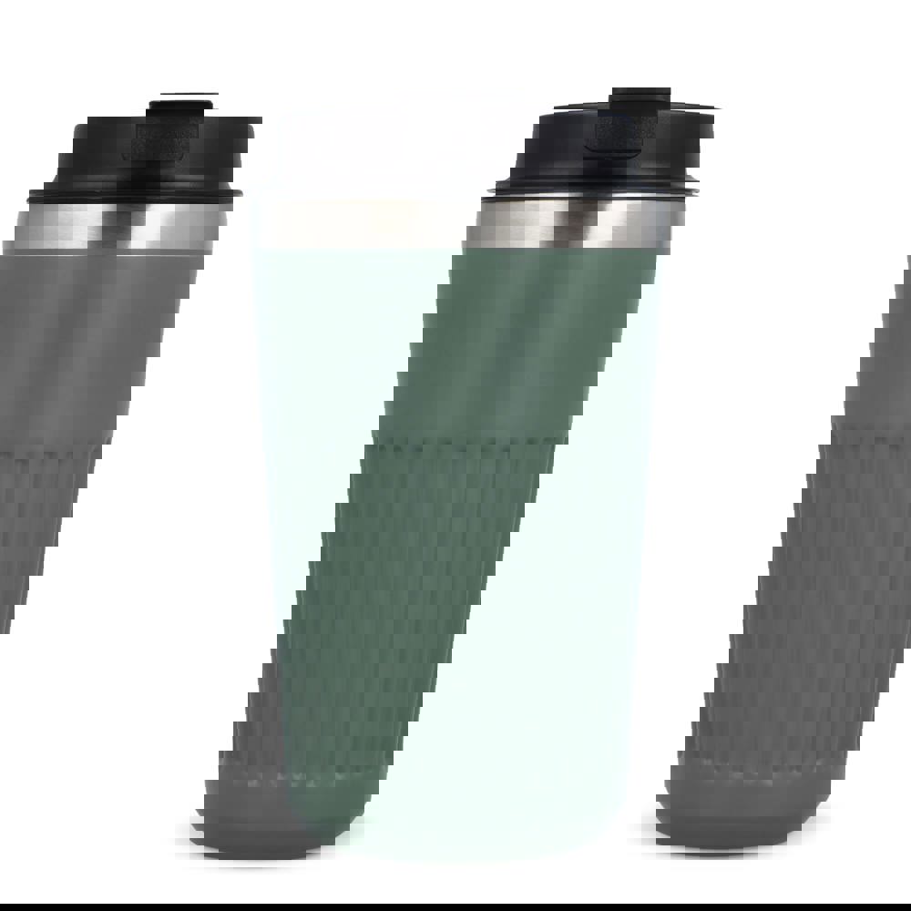 Recycelter Edelstahl-Thermobecher für Kaffee zum Mitnehmen, 400 ml