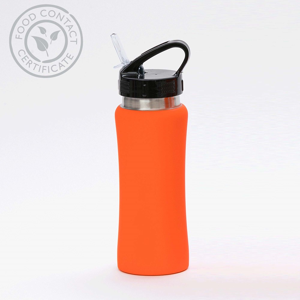 Trinkflasche Colorissimo, 600 ml. - orange