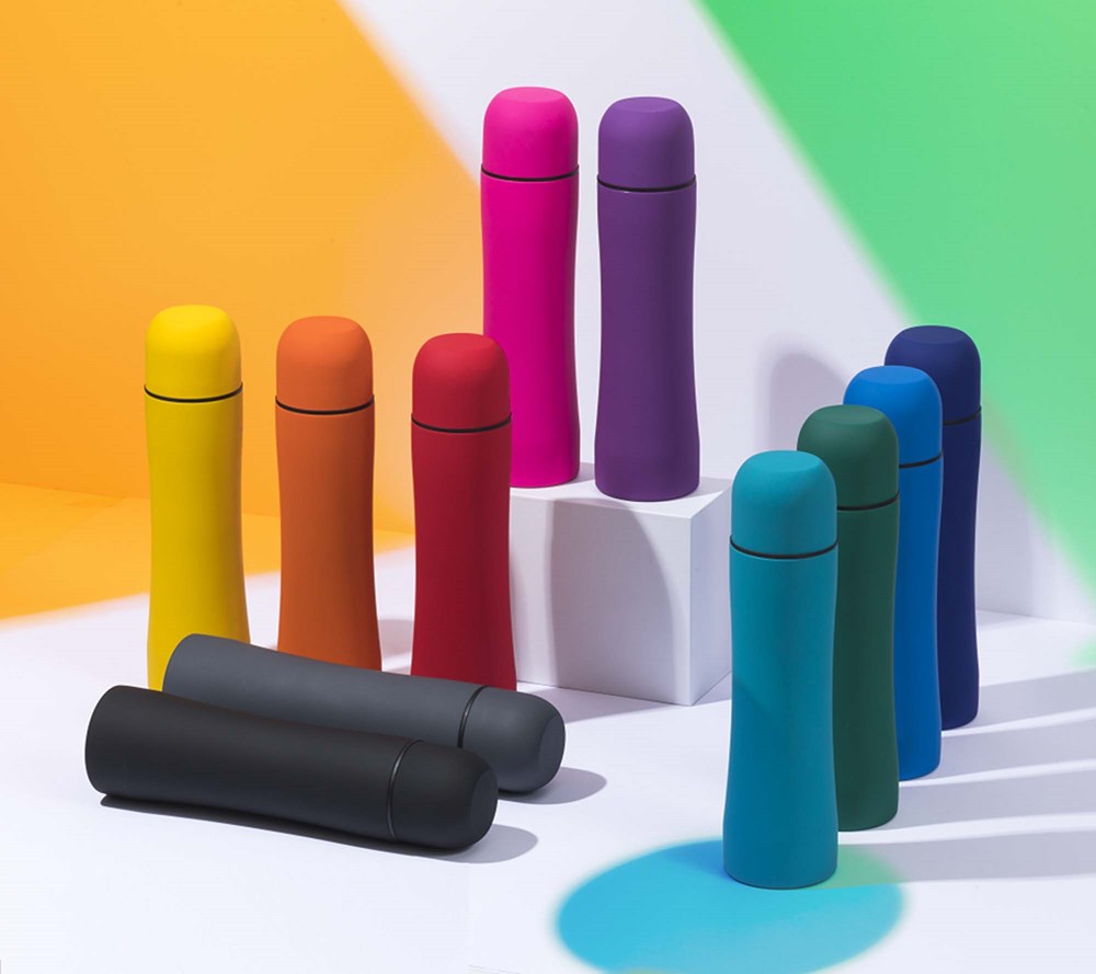 Set: Trinkflasche und Thermosflasche Colorissimo