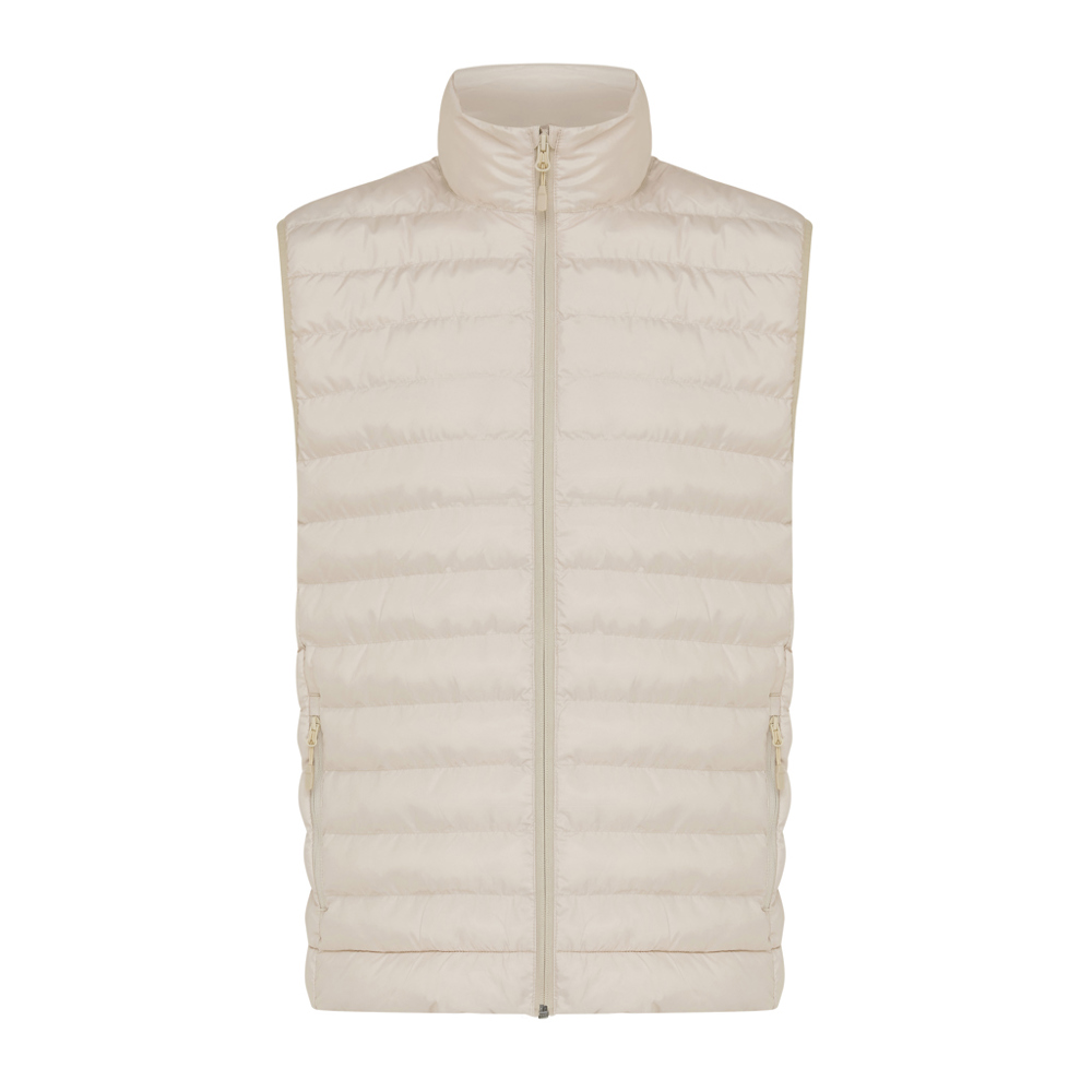 IQONIQ Meru Herren Bodywarmer aus recyceltem Polyester - beige (± PMS 13-0907 TCX)