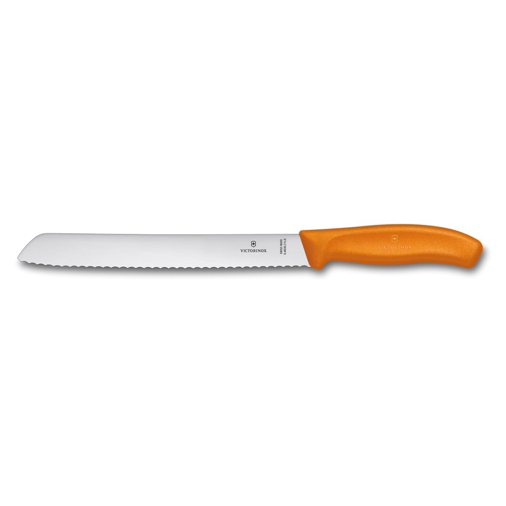 Victorinox Brotmesser mit Wellenschliff - orange
