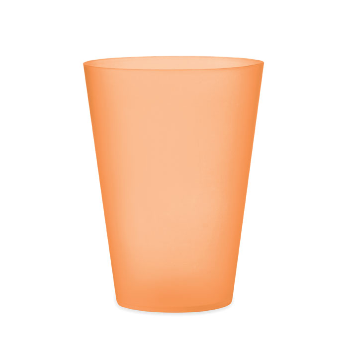 FESTA - Wiederverwendbarer Becher 300ml - transparent orange