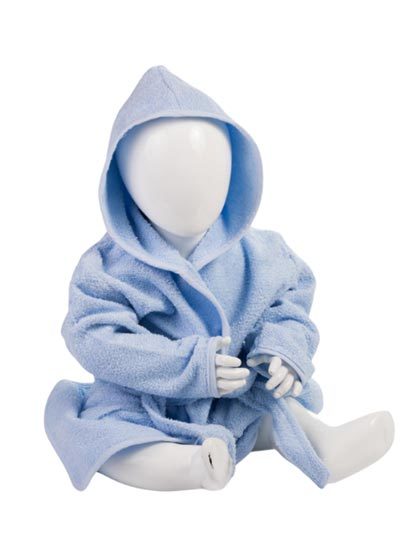 ARTG - Babiezz® Bathrobe With Hood - Light Blue, Light Blue