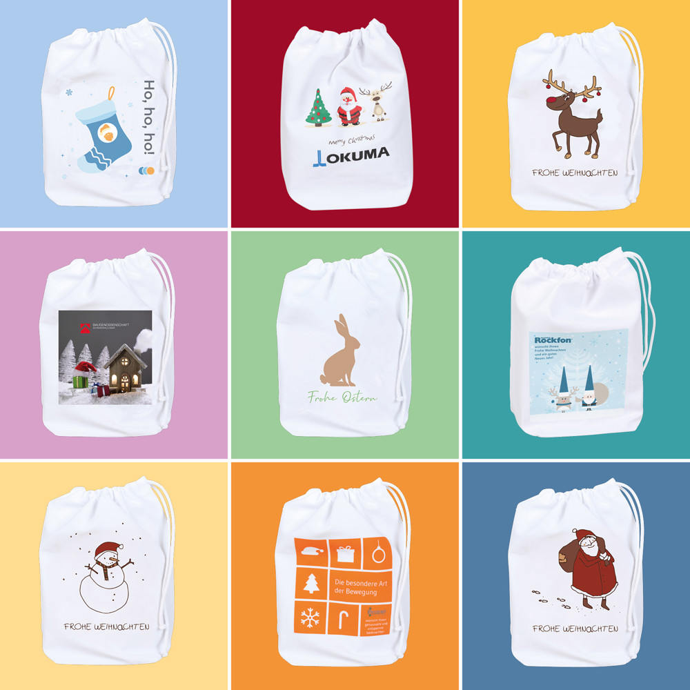 2 Premium Snacks im Baumwollsäckchen - Weihnachts-Edition