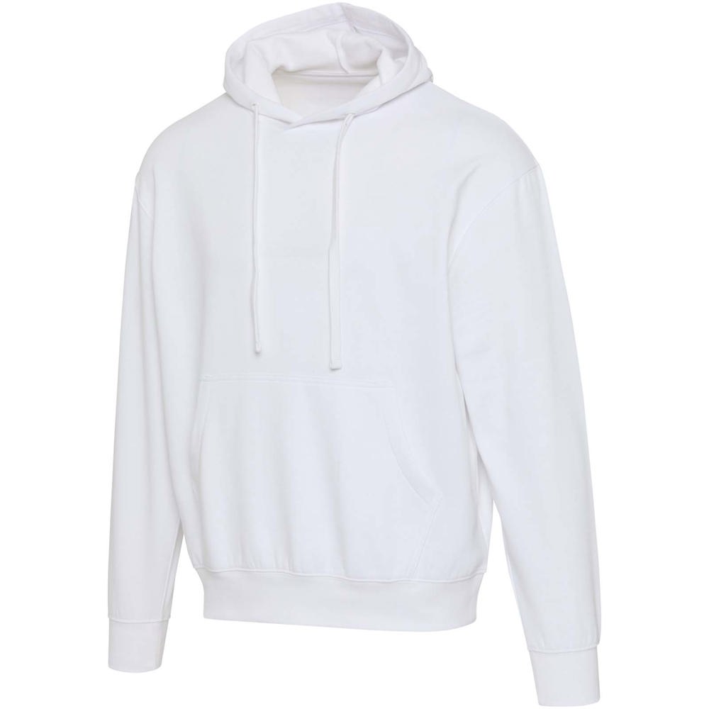 Boris Oversize Kapuzenpullover aus recycelter 280 g/m2 Bio Baumwolle (OCS), unisex - WEISS