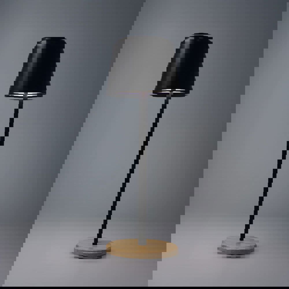 Solis Dimmbare Tischlampe mit Bambusfuß