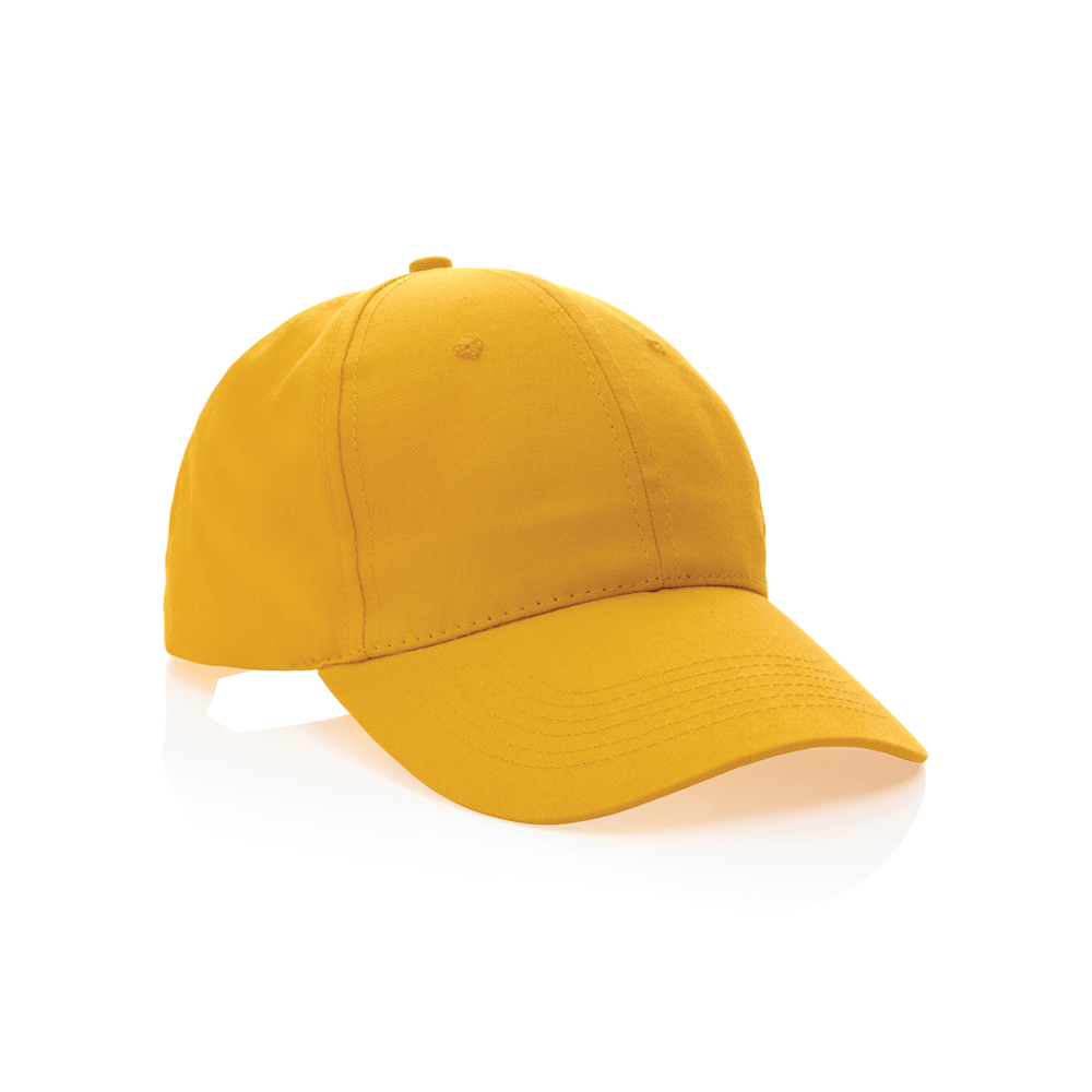 Impact 6 Panel Kappe aus 190gr rCotton mit AWARE™ Tracer - gelb (± PMS Yellow)
