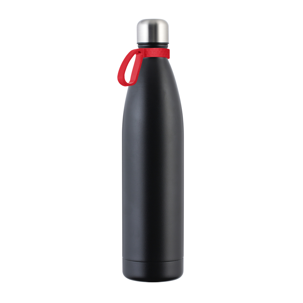Thermotrinkflasche RETUMBLER-NIZZA XXL - rot, schwarz, silber