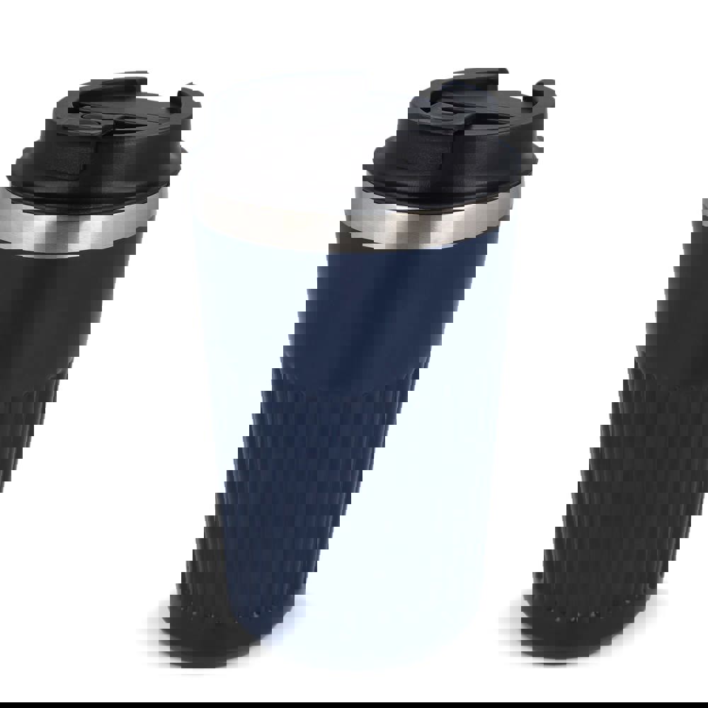 Recycelter Edelstahl-Thermobecher für Kaffee zum Mitnehmen, 400 ml