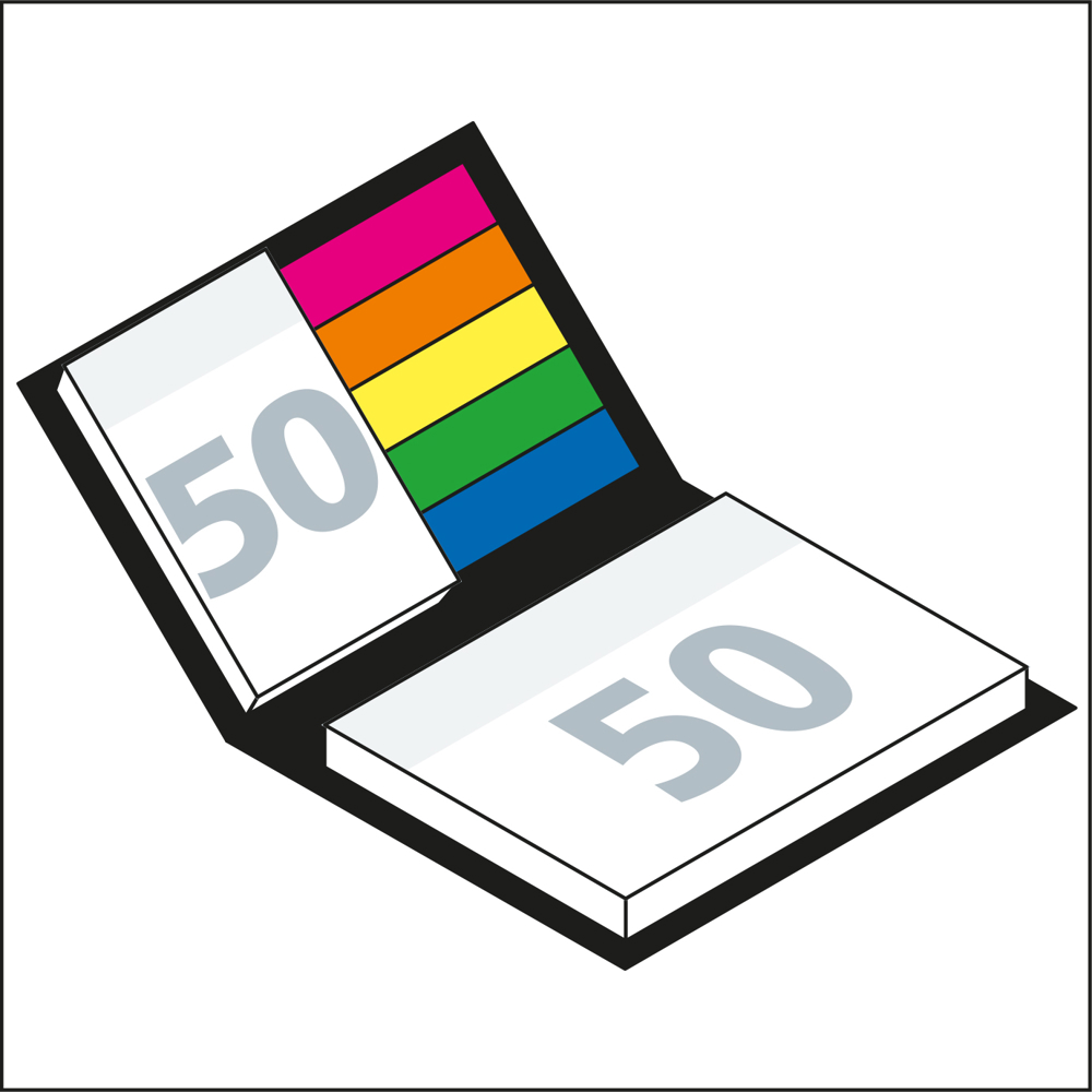 Haftnotiz-Set London, Individuell, glänzend