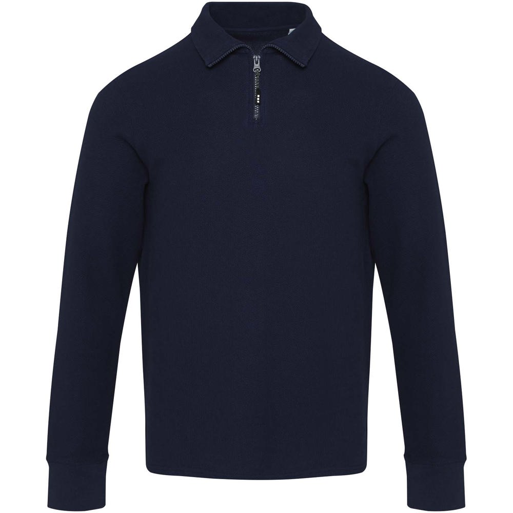 Apollo 245 g/m² Langarm Poloshirt Unisex mit Reißverschluss