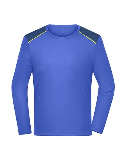 Daiber - Men´s Running Shirt Longsleeve - Peacock Blue
