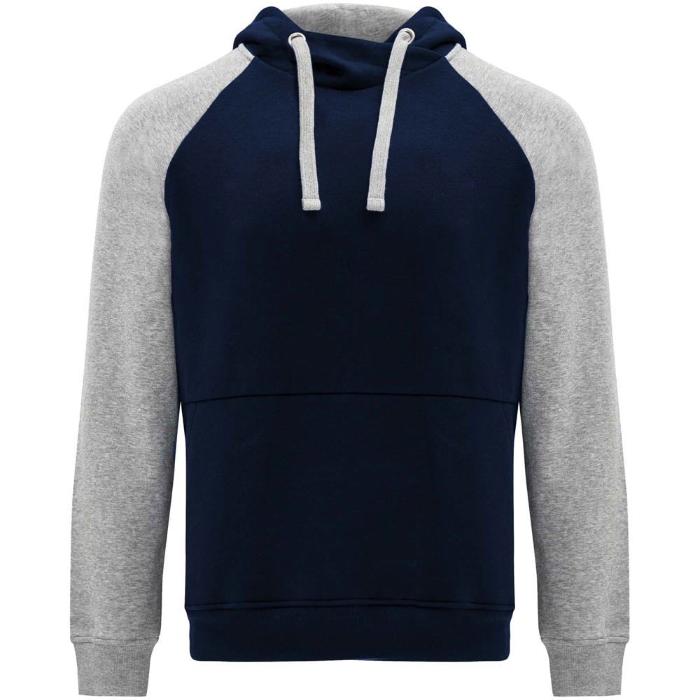 Badet 280 g/m² zweifarbiger Kapuzenpullover Unisex - marineblau, heather grau
