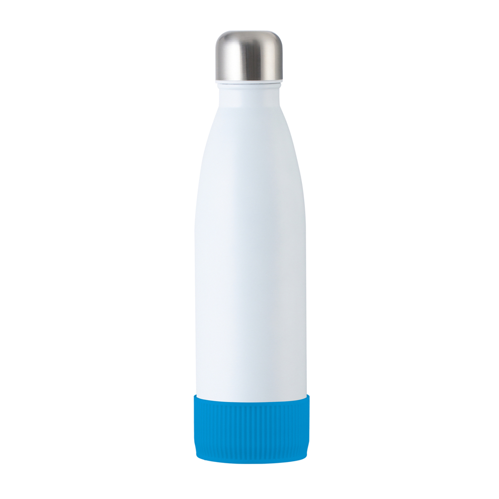 Trinkflasche RETUMBLER-myTOULON - cyan, weiß