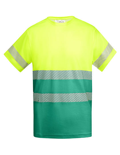Roly Workwear - T-Shirt Tauri - Garden Green 52, Fluor Yellow 221