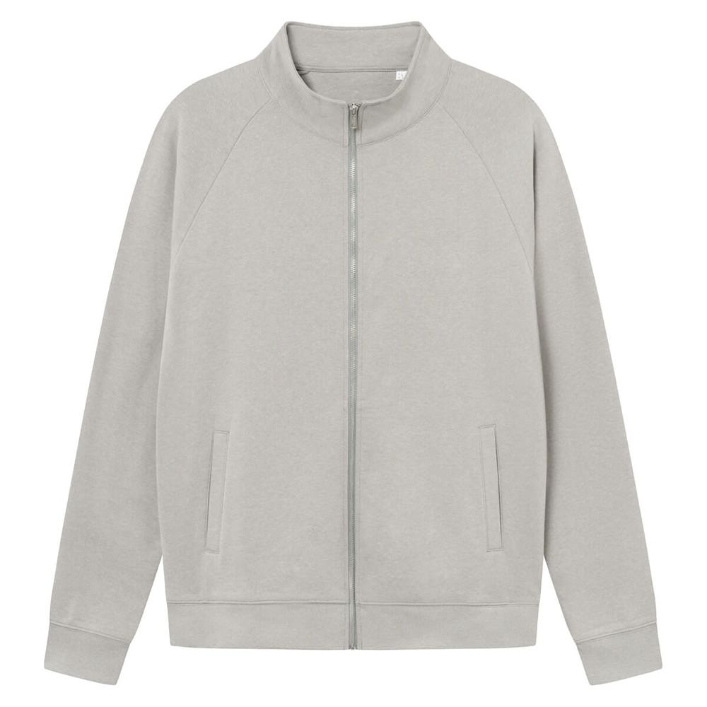 Brickstone Unisex Pullover mit durchgehendem Reißverschluss, 280 gr/m² - Grau (PMS Cool Grey 8C) / Grau