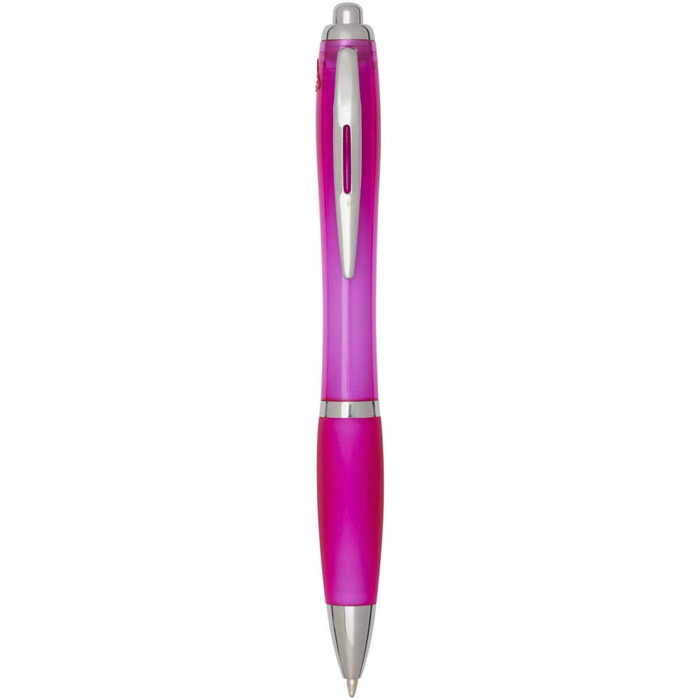Nash RCS Kugelschreiber aus recyceltem Kunststoff mit farbigem Schaft und Griff (schwarze Tinte) - Rosa