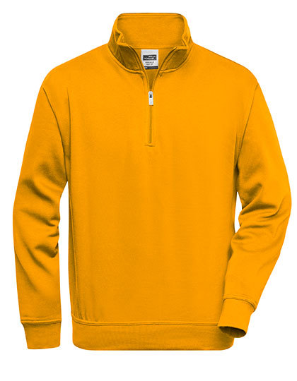 Daiber - Workwear Half Zip Sweat - Gold Yellow
