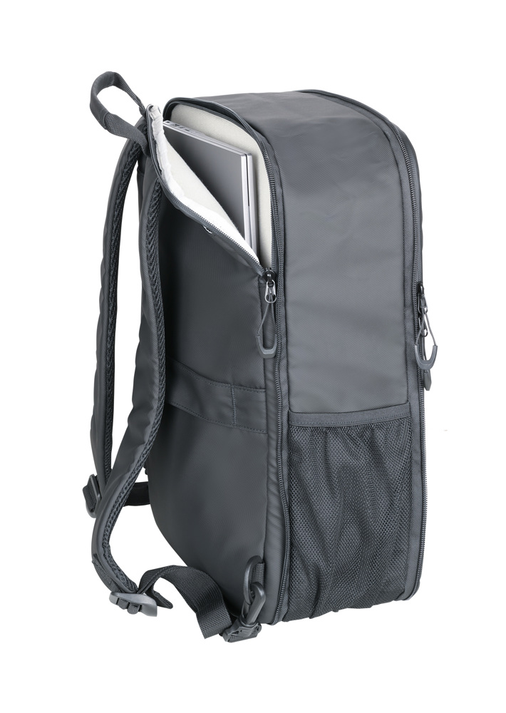 TROIKA Laptop-Rucksack TROIKA BLACK EXPANDABLE