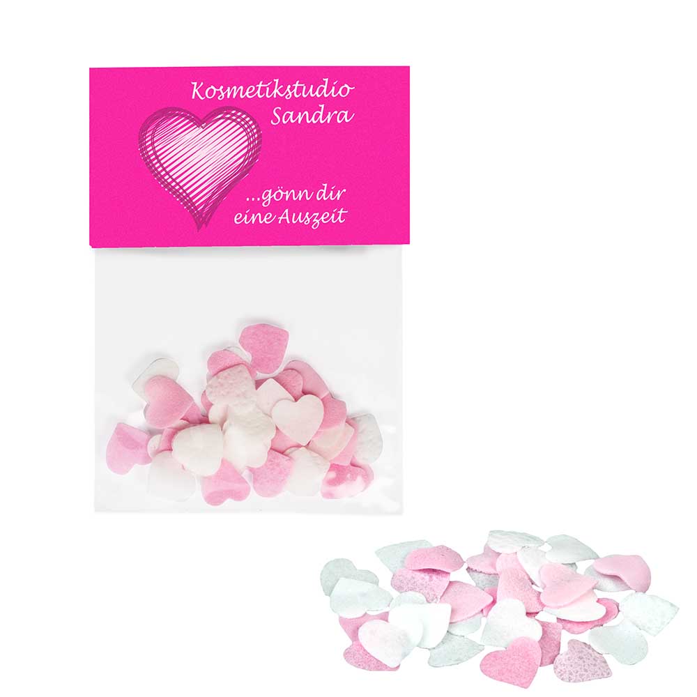 Badekonfetti Lovely Heart - Individuell