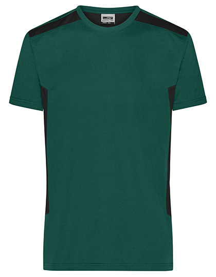 Daiber - Men´s Workwear T-Shirt -STRONG- - Dark Green, Black
