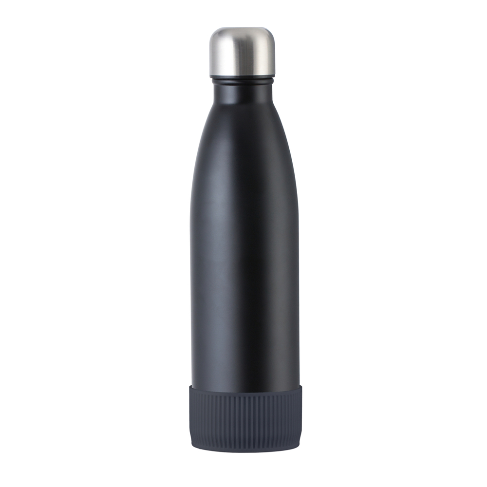 Trinkflasche RETUMBLER-myTOULON - dunkelgrau, schwarz, silber