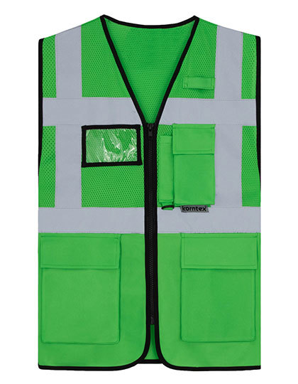 Korntex - Multifunctional Hi-Vis Mesh-Vest Athens - green