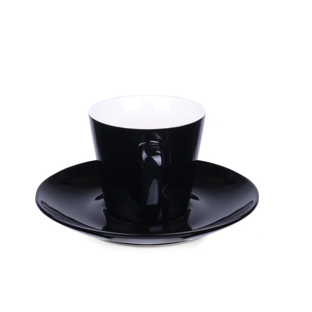 Tasse Eve Set 180ml schwarz/weiß