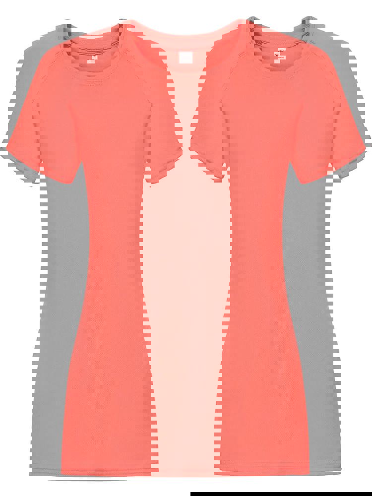 SP Run Damen Sportshirt, 140 g/m² - Fluo Coral