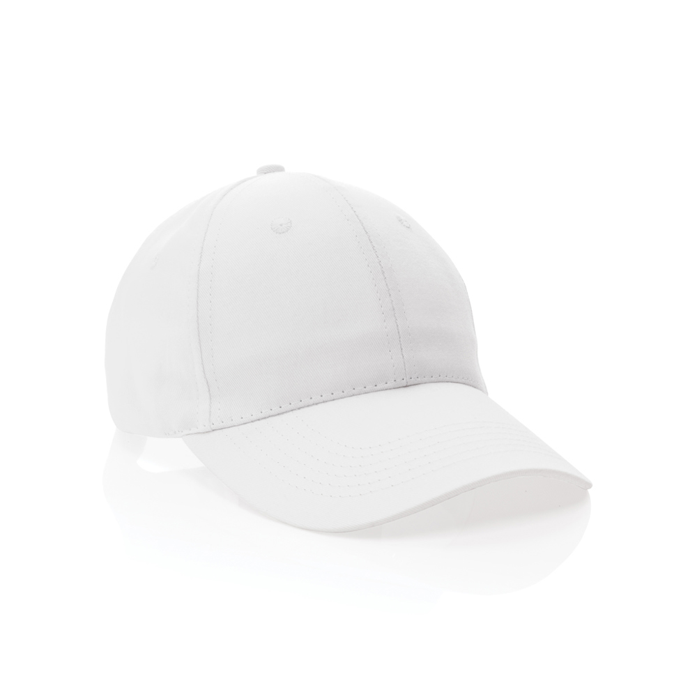 Impact 6 Panel Kappe aus 190gr rCotton mit AWARE™ Tracer - weiß (± PMS White)