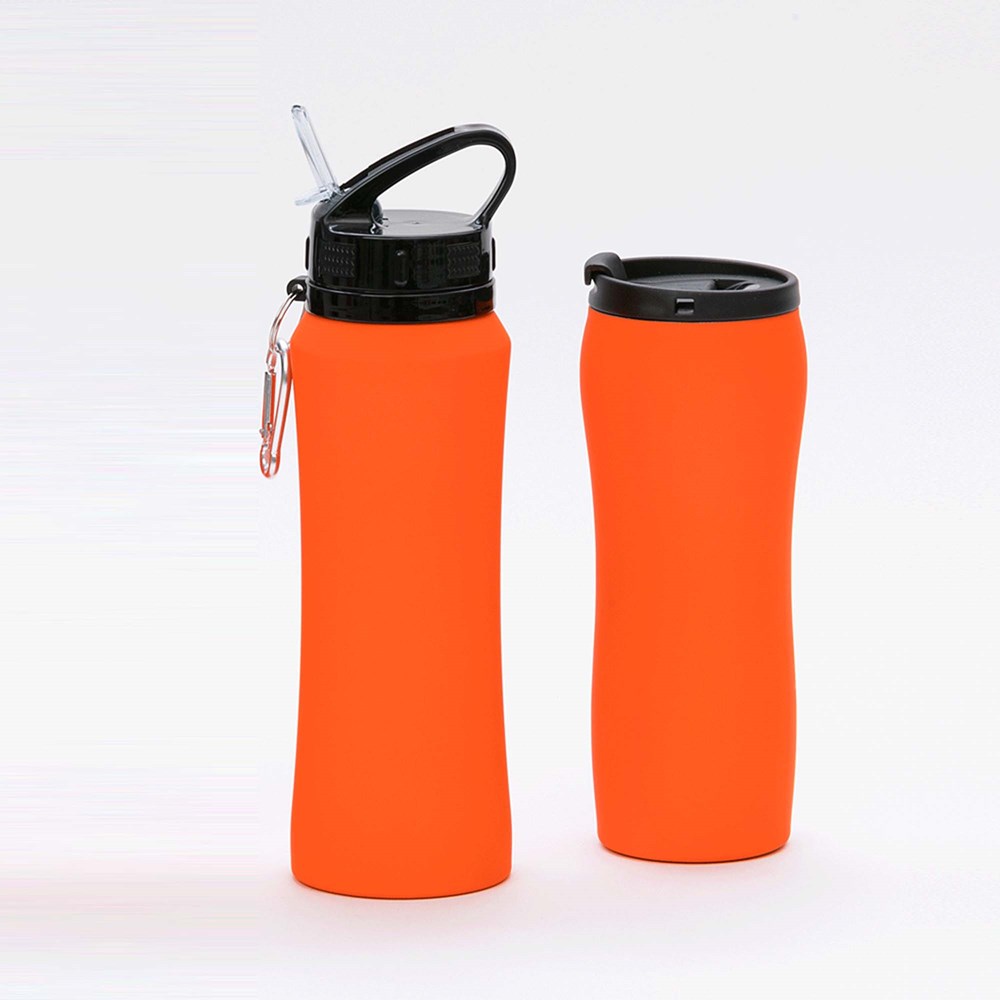Set Bestehend Aus Trinkflasche Und Thermosbecher Colorissimo - orange
