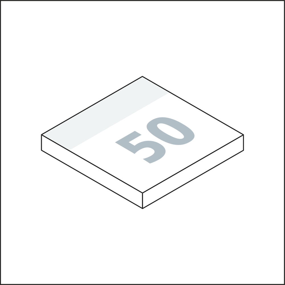 Haftnotizblock Basic EXPRESS, 72 × 72 mm