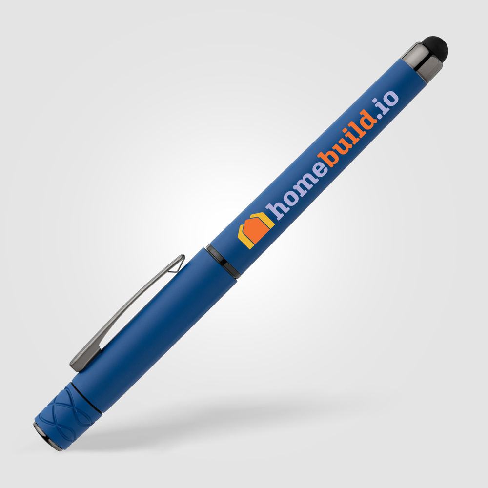 Tavi Gelschreiber mit Fidget-Spinner-Funktion und Stylus aus recyceltem Kunststoff