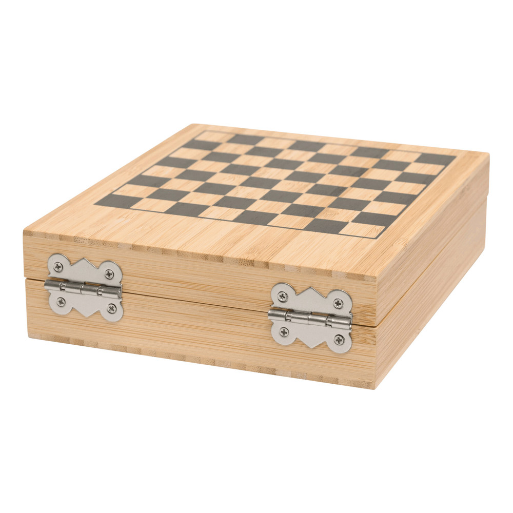 BAMBOO CHESS - Weinset mit Schachspiel