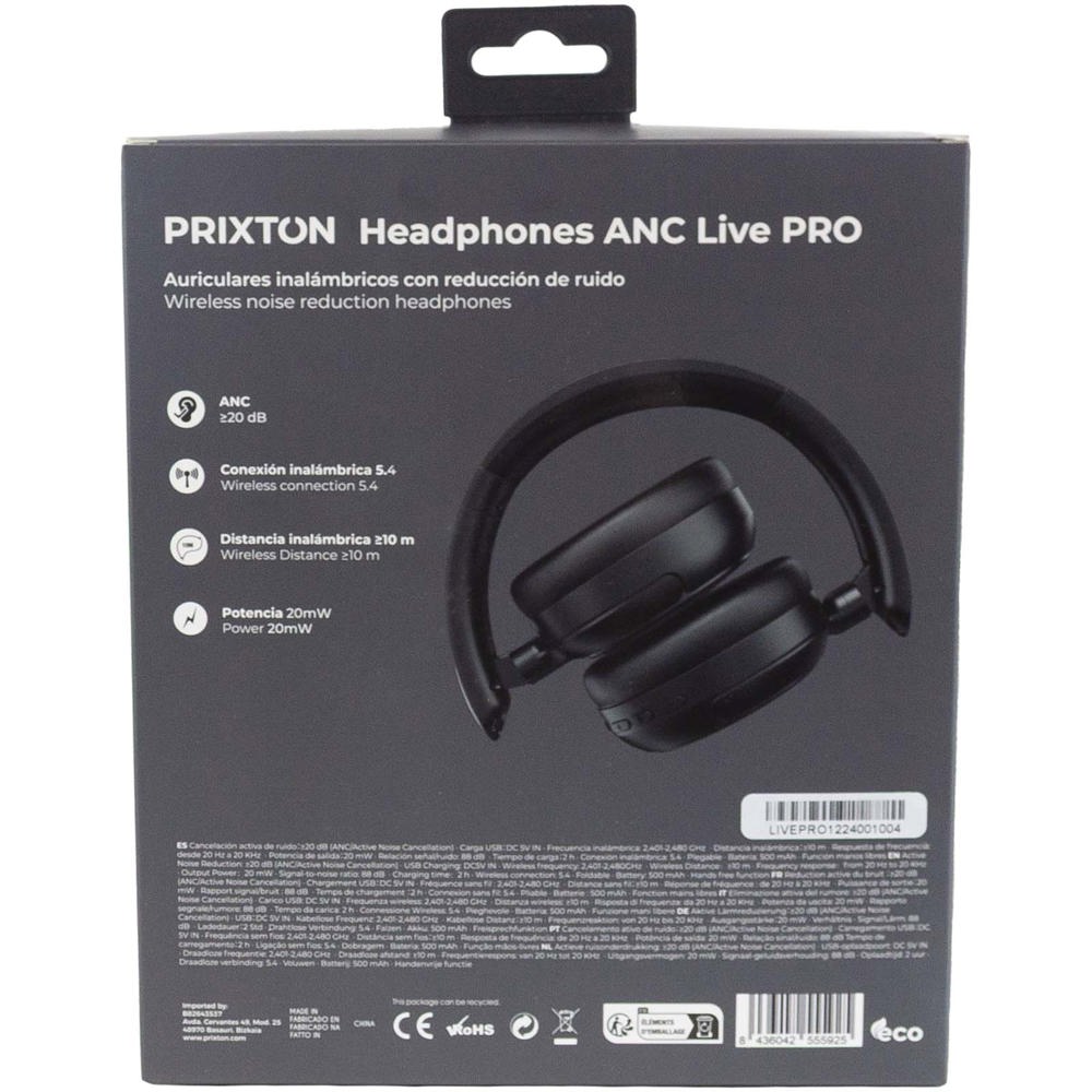 Prixton Live Pro ANC Bluetooth® Kopfhörer