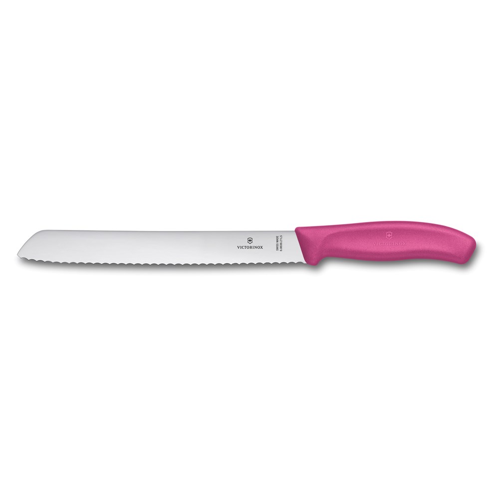 Victorinox Brotmesser mit Wellenschliff - Pink