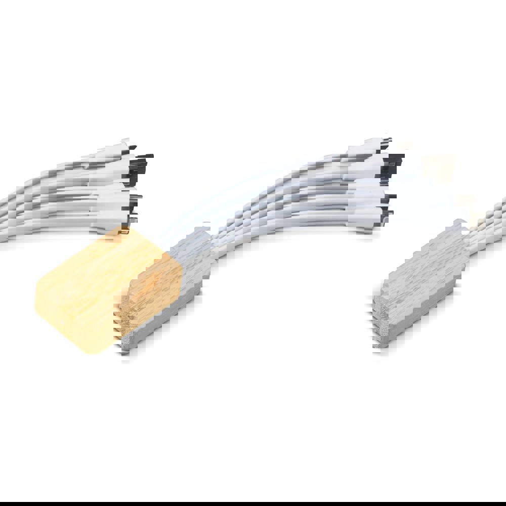 Ladekabel Bambus mit R-PET-Ummantelung