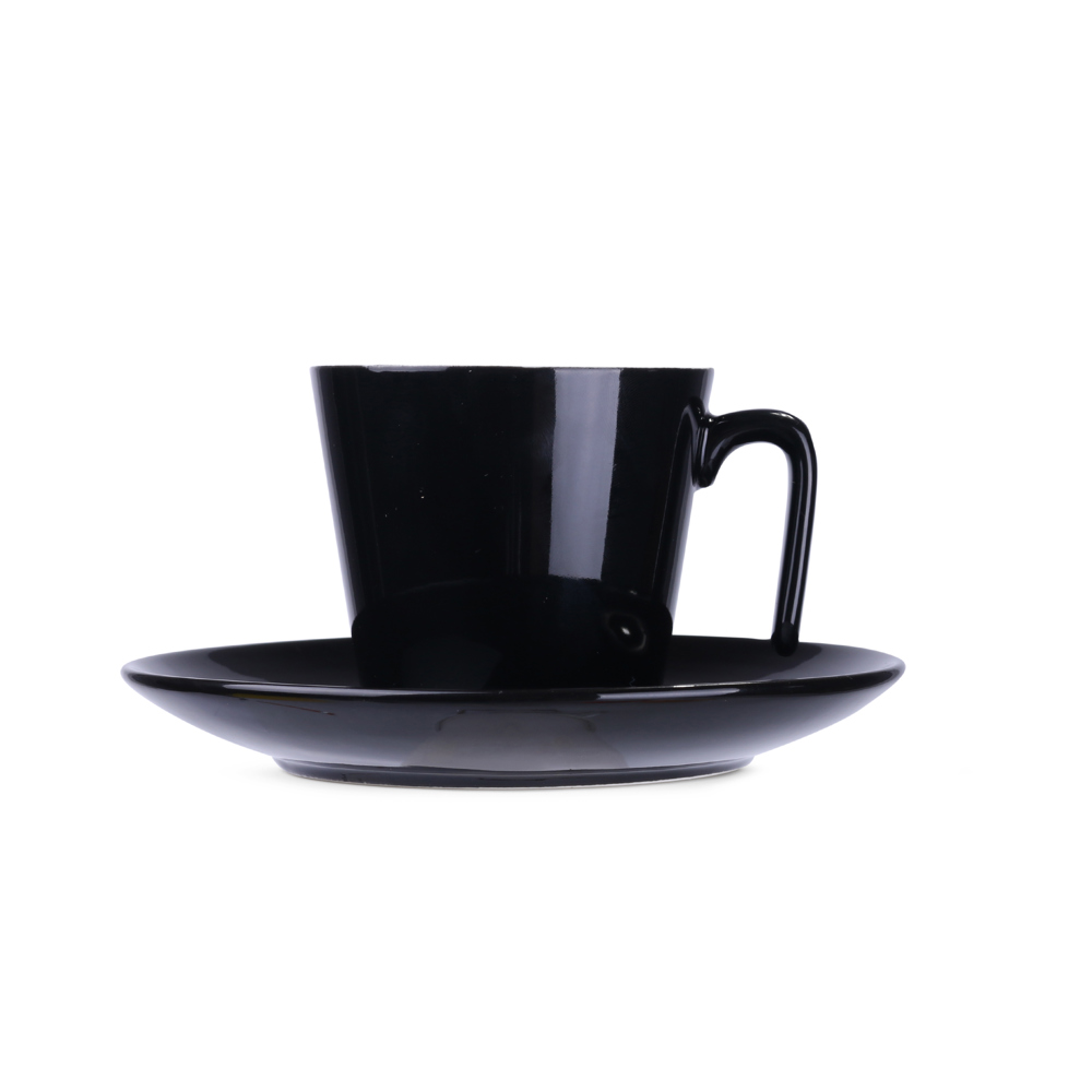 Tasse Eve Set 180ml schwarz/weiß