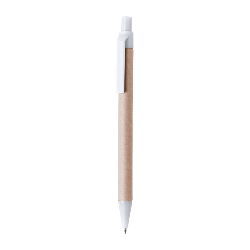 Papper - Kugelschreiber - weiß/natur